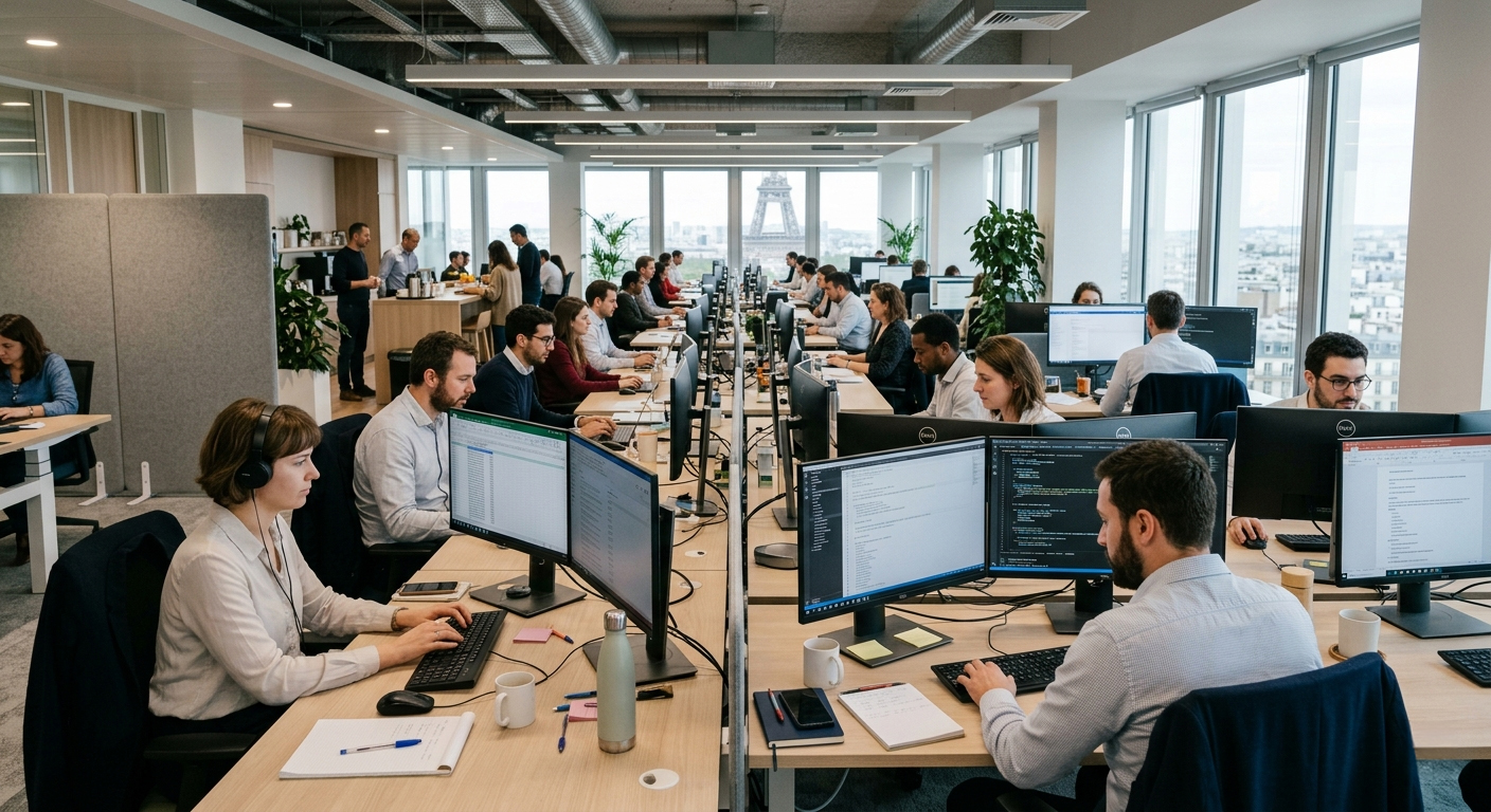 Ingénieur réseau au travail